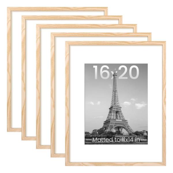 upsimples 16x20 Picture Frame Set of 5 Display Pictures - MSRP $44