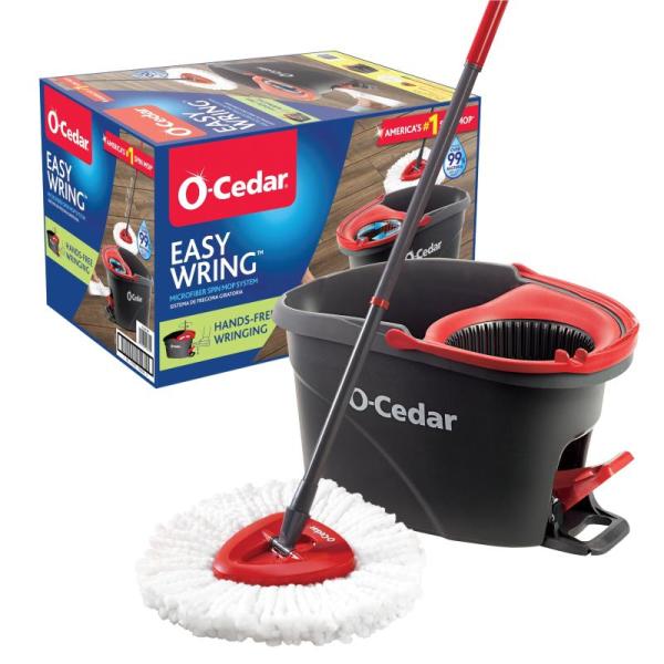 O-Cedar EasyWring Microfiber Spin Mop Bucket Floor - MSRP $29