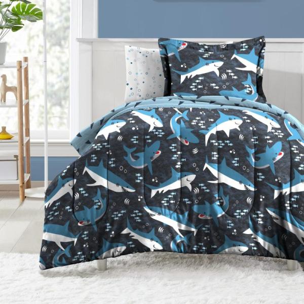 dream FACTORY Kids 5-Piece Complete Set Easy-Wash Super - MSRP $41