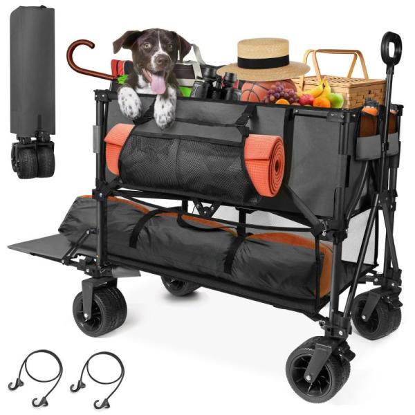 HOPERAN 550L XXL Foldable Double Decker Wagon-Greater - MSRP $186