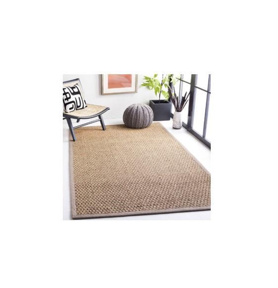 Rugs - SAFAVIEH Natural Fiber Zymryd Basketweave Seagrass, Copper Grove Coconino Transitional Braid - Est Retail $6,016