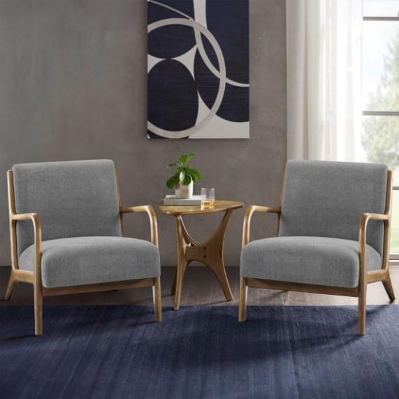 Furniture - Novak Accent Armchair, Lillith Loveseat, Key West 2 Drawer File Cabinet - Est Retail $3,908