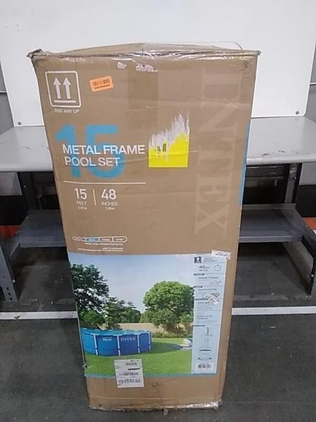 Intex 28241EH Metal Frame Above Ground Swimming Pool Set - MSRP $543