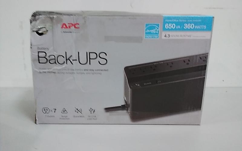 New APC Back-UPS BVN650M1 Battery Backup - MSRP $76