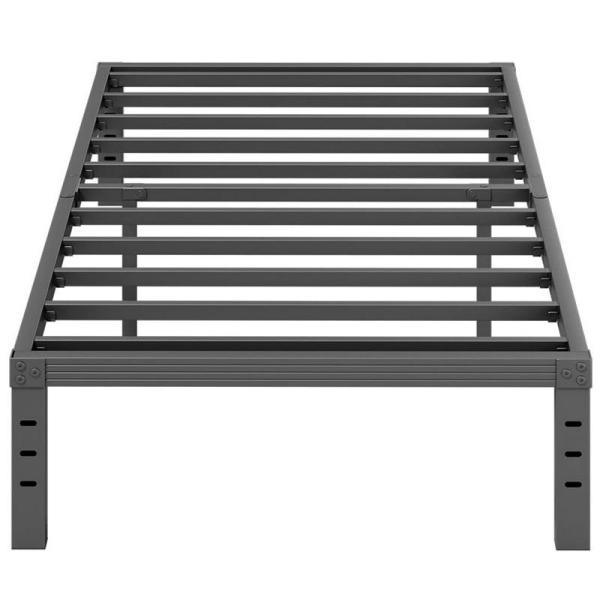 Furnitui 14 Inch High Platform Twin Bed Frame Metal Bed - MSRP $34