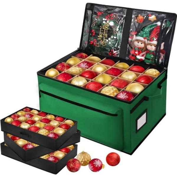 Home - LHMTQVK 72-4" Large Xmas Ornament Storage Box, Alsingbago 20"x40" Circle Geometric Brown Wall Art - MSRP $7,099