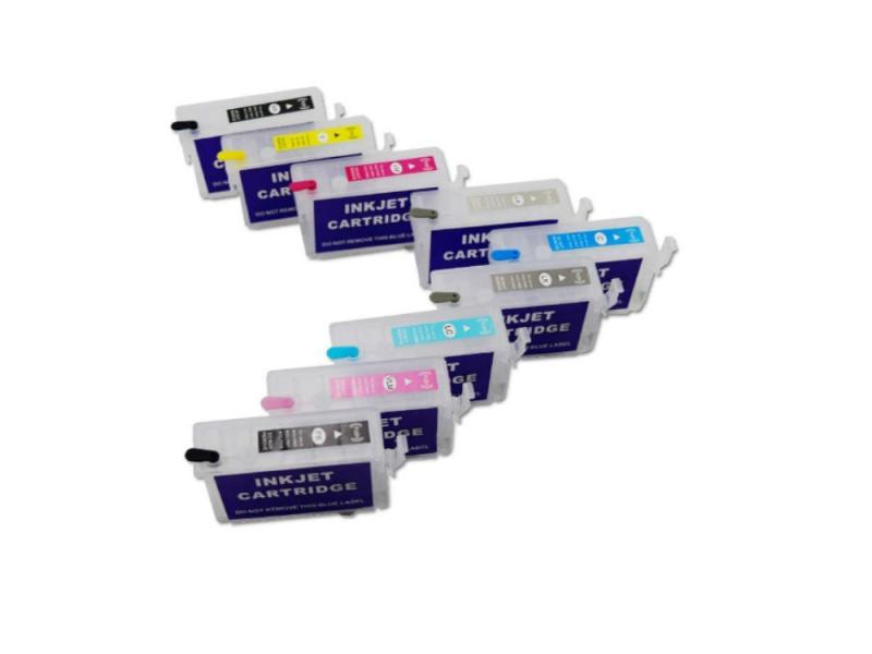 Empty Epson cartridges No chips T157 for R3000 and T760 for p600
