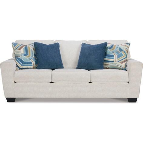 Signature Design by Ashley Cashton Casual Sofa for Living Room, White - MSRP $602