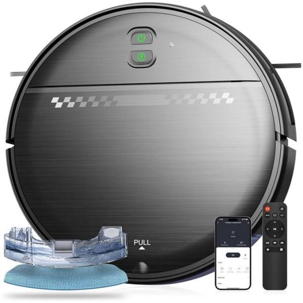 Home - MANVN Mopping Robot Vacuum Cleaner & Mop, ATOSII Jade 60"x108" Cotton Rectangle Summer Tablecloth - MSRP $9,351