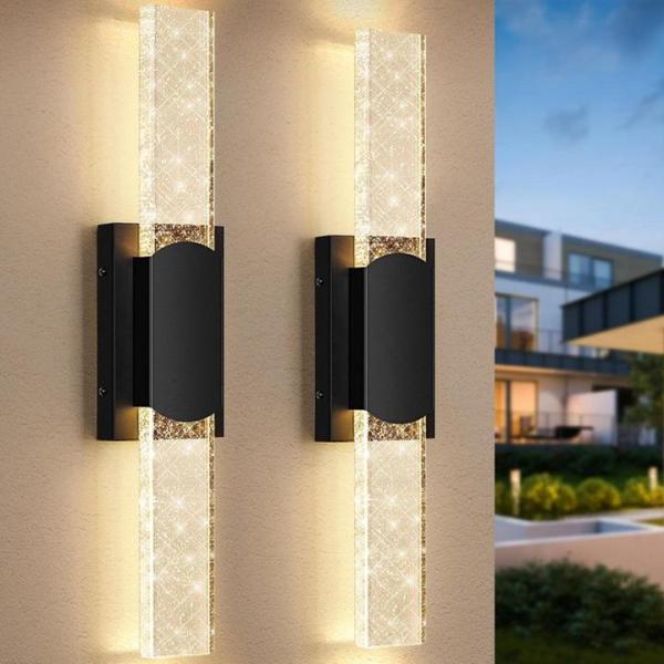 Home Improvement - BesLowe 23.5" 2pk Large Outdoor Wall Light Fixtures, BOTSLAB 5MP Video Doorbell Camera- MSRP $10,698