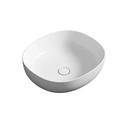 WS Bath Collections Rectangular Ceramic Vessel Bathroom Sink - MSRP $686