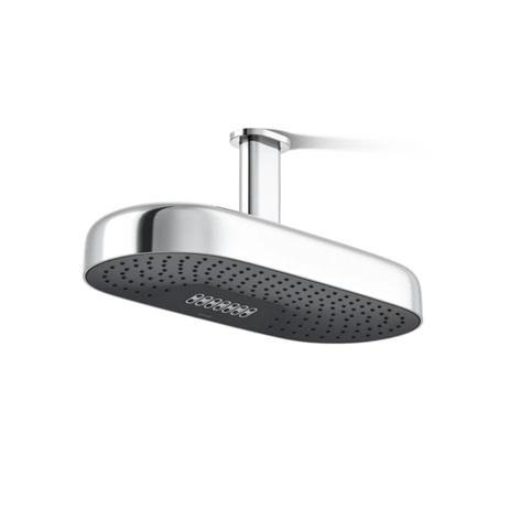 Home Decor - Kohler Statement Rain Shower Head, Wood Blade Ceiling Fan, Thomas O'Brien Block Table Lamp - MSRP $14,684