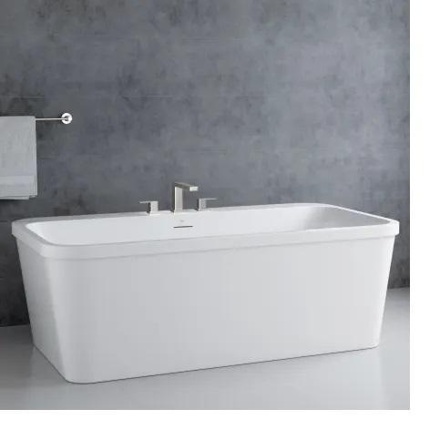 Proflo PFFSR6634WH  66" Free Standing Acrylic Soaking Tub - MSRP $1,401
