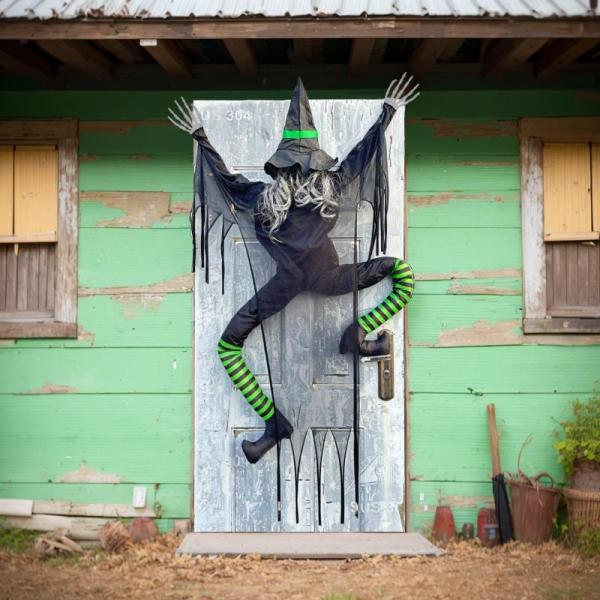 Lawn and Garden - Halloween Crashing Witch Decorations, Habisi 3 Packs Plant Covers - MSRP $4,051