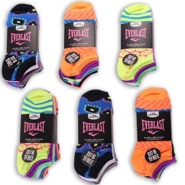 336 Pairs Everlast Women's No Show Athletic Ankle Socks