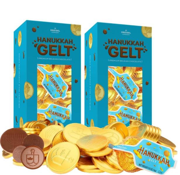 Grocery- Fruidles Christmas Chocolate Stirring Spoon Treats, 	The Dreidel Company Chocolate Coins, Pioneer -MSRP $3,883