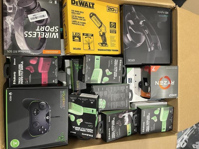Mixture Of Brand Name Consumer Electronics- MSRP $8,200