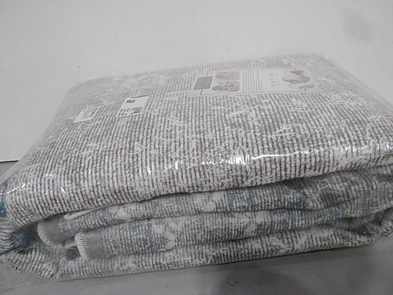 Monolia Area Rug 8'x10' Machine Washable Traditional Non-Slip Foldable Vintage Floral Rug, Gray - MSRP $99