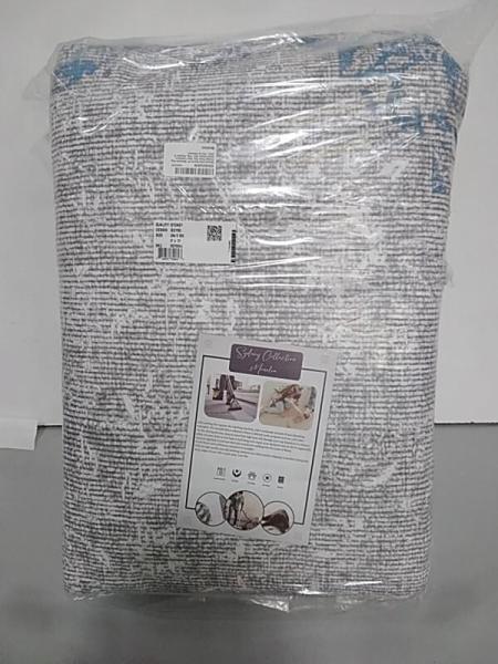 Monolia Area Rug 8'x10' Machine Washable Traditional Non-Slip Foldable Vintage Floral Rug, Gray - MSRP $99