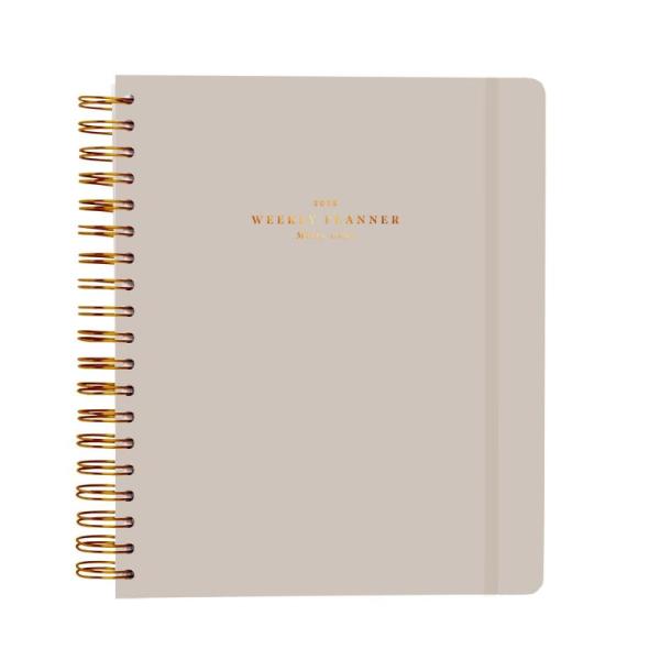 Office Product - Kokonote Misty Gray Planner 2025, Ospelelf 2025 Leather Undated Daily Planner - MSRP $4,409