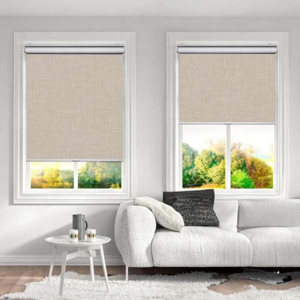 SHADESLINE Cordless Upgraded Blackout Roller Shade, 34" wide - MSRP $44
