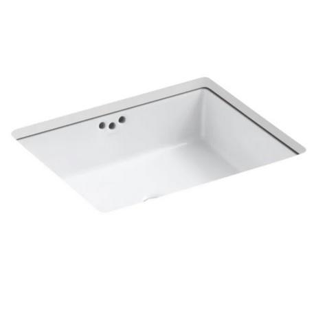 Kohler K-2330-0 Rectangle Undermount Bathroom Sink with Overflow - MSRP $495