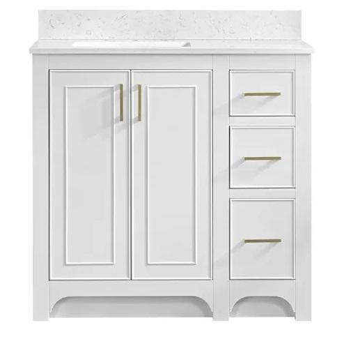 Miseno MN241V36BW 36" Single Basin Vanity Set - MSRP $699