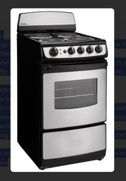Lot of 4 Danby Electric Freestanding Ranges - MSRP $2,760