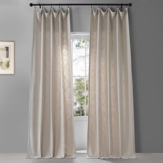 Home - HPD Faux Linen Curtains, Jeco Pillar Candles, Smart Living Western Outpost Candle Stand - MSRP $1,725