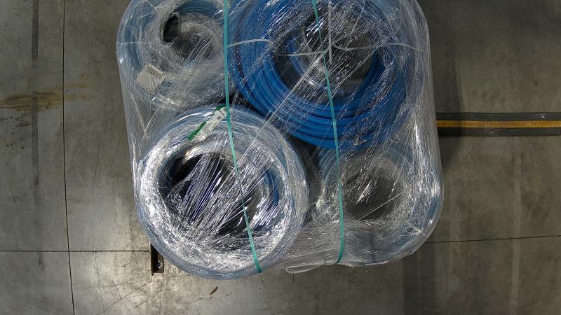 Pallet of Apollo 3/4 in. x 300 ft. Blue PEX-A Expansion Pipe in Solid - Est Retail $6,854