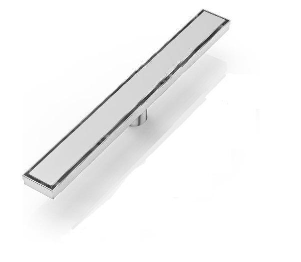 DLONE Linear Shower Drain 24" AISI 304 Stainless Steel Shower Drain Shower Drain with 2in1 Tile Insert Panel - MSRP $61