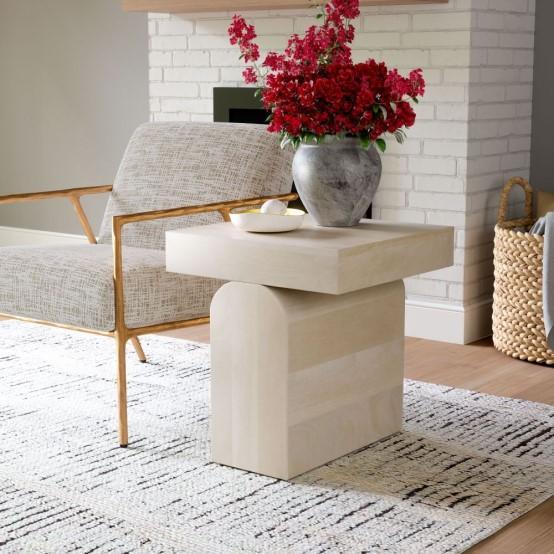 Furniture - Kiel Side Table, Reinhardt Rattan Dining Chairs, Glenwood Ladderback Bar Stools - Est Retail $4,436