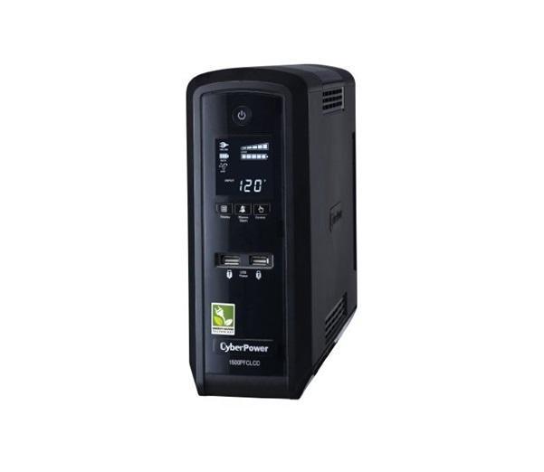 New CyberPower CP1500PFCLCD UPS 1500VA 1000W PFC Compatible Pure Sine Wave - 1500VA/900W - Tower - MSRP $249