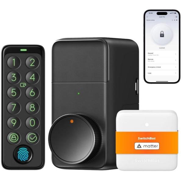 Home Improvement - SwitchBot Wi-Fi Smart Lock Pro w/ Keypad Touch, MMGFNSDC 11ft x 9ft Garage Door Screen- MSRP $11,694