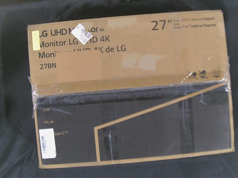 A Grade - LG 27" IPS UHD 4K Monitor (3840x2160) with USB Type-C, VESA DisplayHDR 400 - MSRP $289