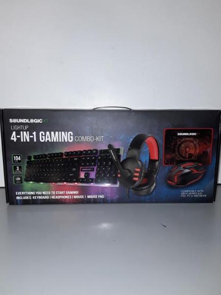 New - SoundLogicXT LIGHTUP 4-IN-1 Gaming Combo Kit - MSRP $59