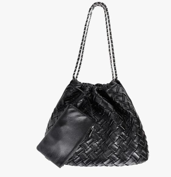 Handbags - SHARPAD Woven Tote Bag Purses, Sliver, Black, White - MSRP $9,165