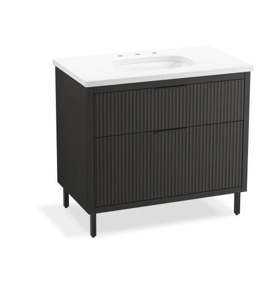 Kohler K-32171-ASB-DKS Vanity Set Bathroom Storage - MSRP $1,557