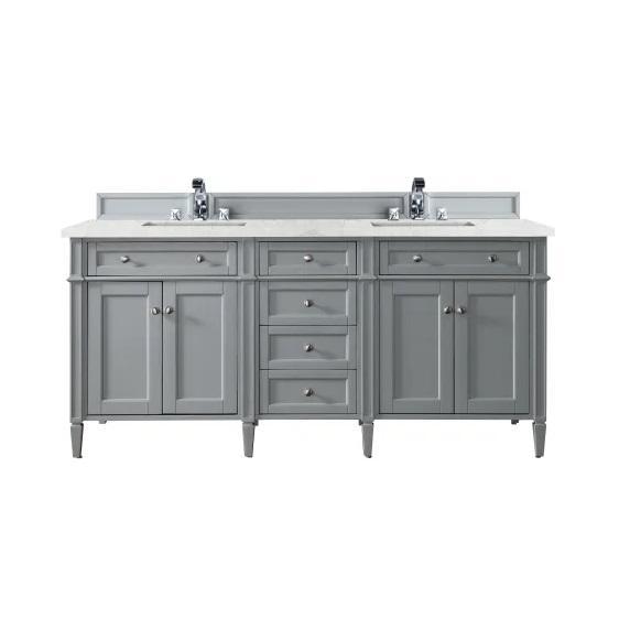 James Martin Vanities 650-V72-UGR-3EJP Vanity Set Bathroom Storage - MSRP $4,148