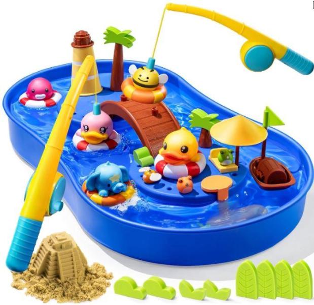 Toy - Geyiie Big Magnetic Fishing Pond, Cgrlvdxw Premium 1000 Piece Puzzle Frame - MSRP $2,883