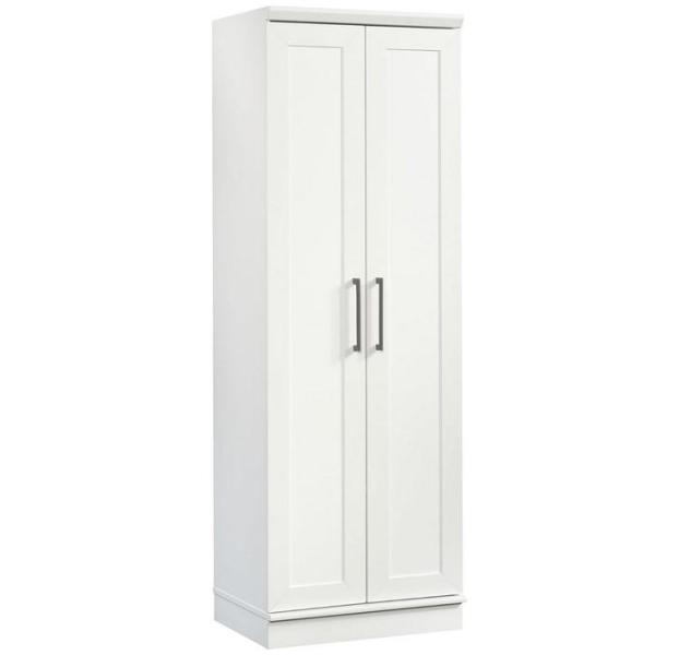 Sauder HomePlus Narrow Storage Cabinet, Soft White - MSRP $216