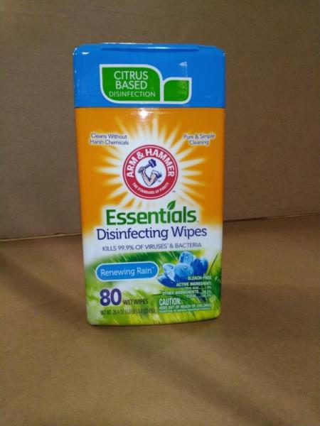 Pallet of Arm Hammer Essentials Disinfecting Wipes - MSRP $2,875