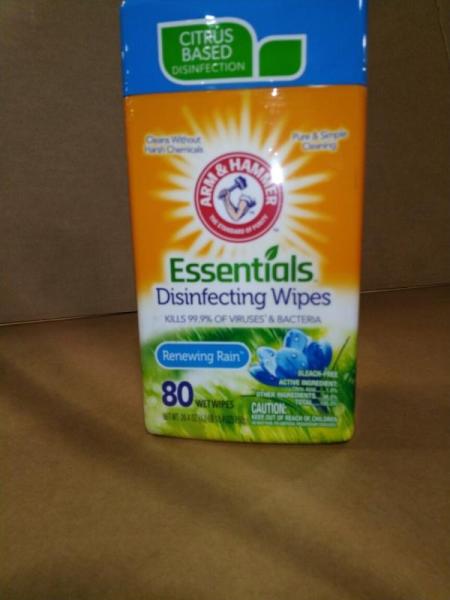 Pallet of Arm Hammer Essentials Disinfecting Wipes - MSRP $2,875