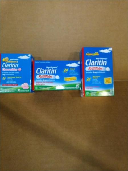 Health and Beauty - Claritin 24 Hour Allergy Medicine, Claritin 24 Hour Non-Drowsy Allergy Medicine - MSRP $2,444