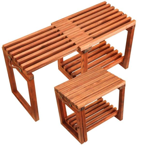 Furniture - Adjustable Length Shower Bench Stool Chair, Hausattire Hand Woven Jute Braided Rug - MSRP $3,026