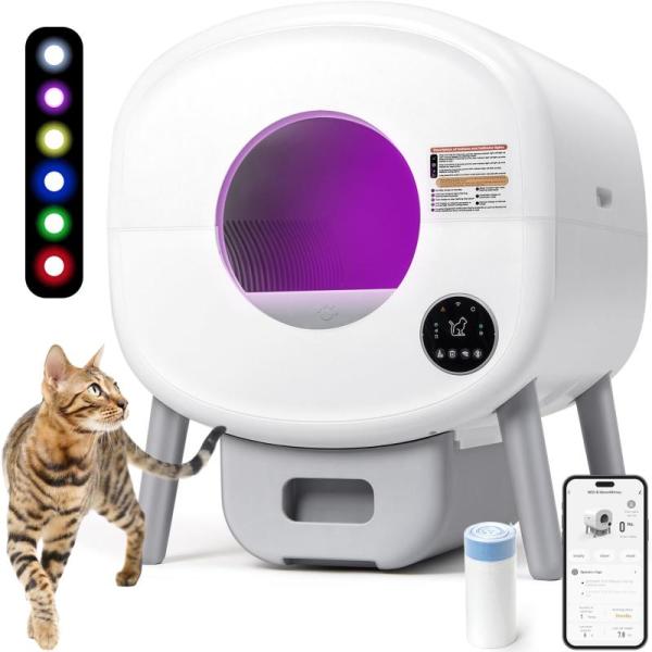 Pet Products - Fsitego Self Cleaning Cat Litter Box, PetSafe ScoopFree Crystal Cat Litter - MSRP $2,017