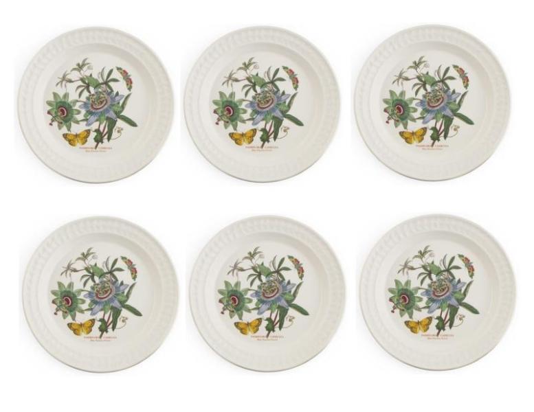 Kitchen - Portmeirion 6pk Botanic Garden Harmony 10.5" Dinner Plate, Magiccos 14-Cup Drawer Food Processor- MSRP $6,269