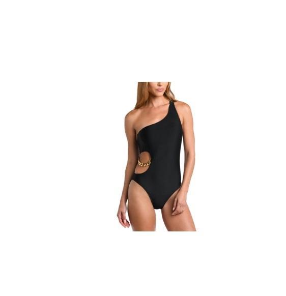 Apparel - L'Agence Ava Cut Out Chain Detail 1pc Swimsuit, Faherty Legend Sweater Shirt, La Blanca -Original MSRP $3,487