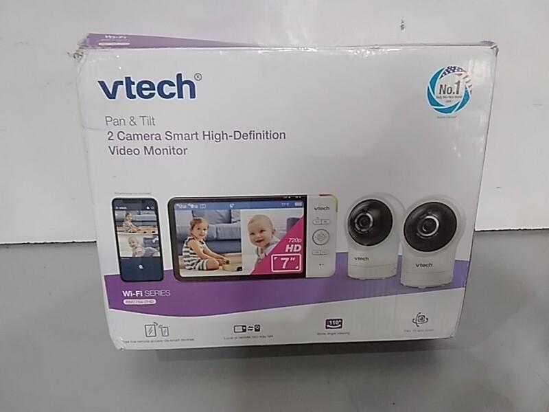 VTech RM7764-2HD 1080p Smart WiFi Remote Access 2Camera Baby Monitor, 360 Pan/Tilt - MSRP $199