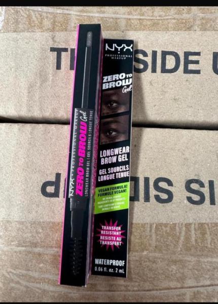 nyx zero brow gel black